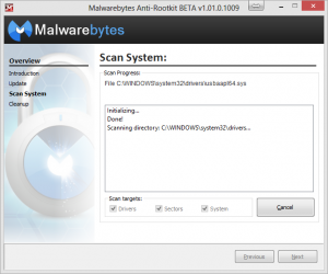 Malwarebytes anti-rootkit