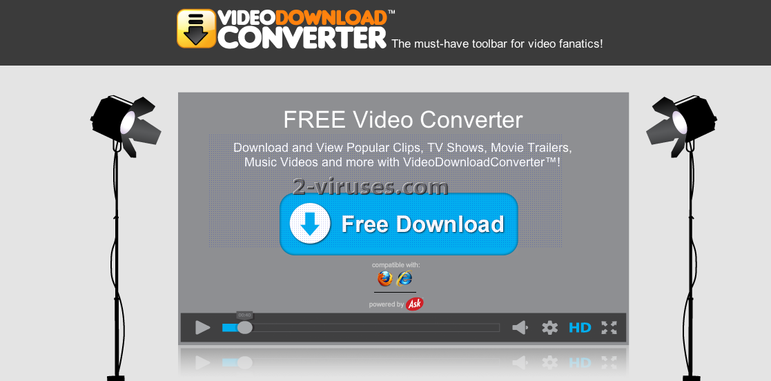 Video Download Converter 툴바